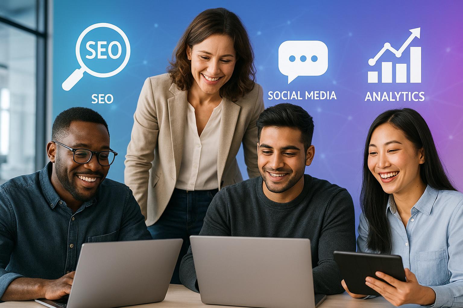 Equipo de marketing digital Urgavona